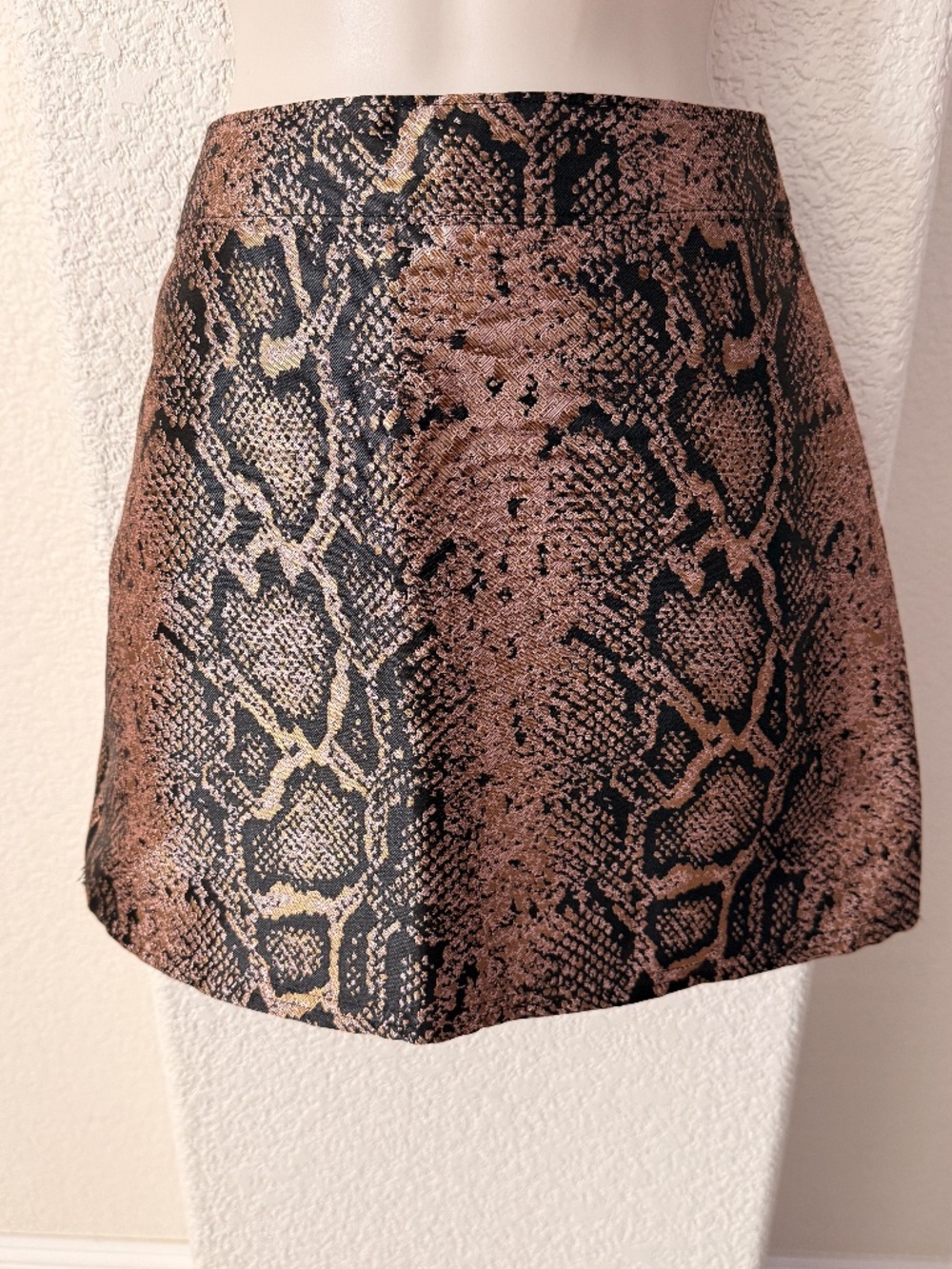 Pink/Black Express Snake Print Skirt